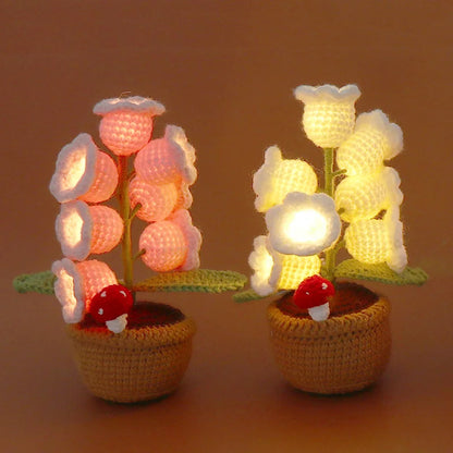 Handmade Crochet Flower Lamp